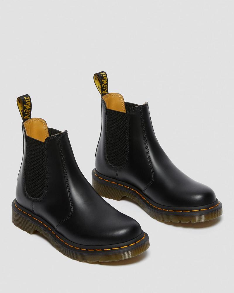 Women's Dr Martens 2976 Smooth Leather Ankle Boots Black | AU 34TCE